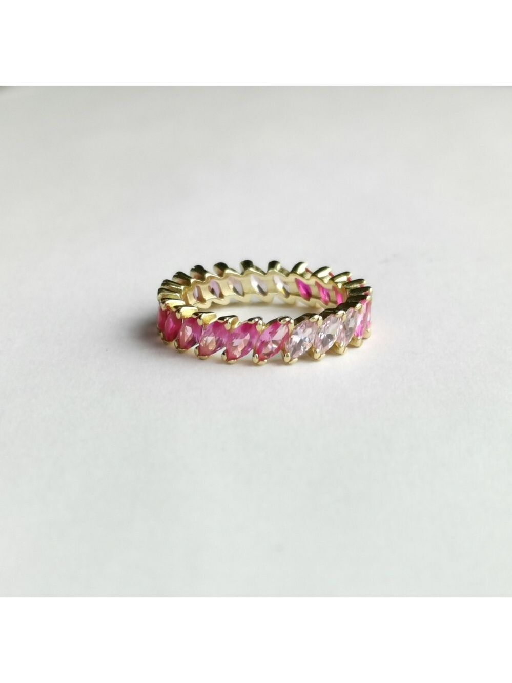 Spinel Eternity Band Ring in 14k Gold size 8 🆕 - Picture 11 of 11